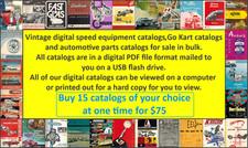 Vintage Speed Equipment Parts Catalogs Gokart Pdf File Usb Flash Drive 15pc