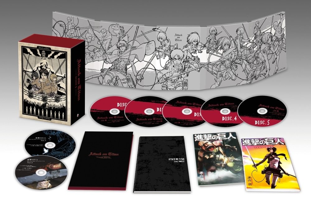 New Attack On Titan Season 1 Blu-ray Box Manga Comic Booklet Japan PCXG-6008 FS