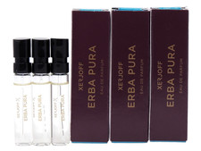 XERJOFF ERBA PURA EDP 2.0ml .06fl oz x 3 COLOGNE PERFUME SPRAY SAMPLES