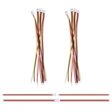 5 Pairs 1.25mm 3PIN Micro Male Female Connector Plug with 28 AWG 100mm Wire
