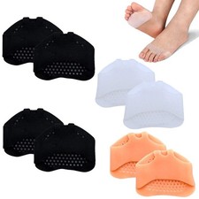 4 Pairs Silicone Forefoot Metatarsal Pads Soft Gel Ball of Foot Cushion