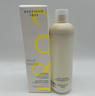 Beekman 1802 MILK WASH 5 oz. Exfoliating Jelly Facial Cleanser Makeup Remover
