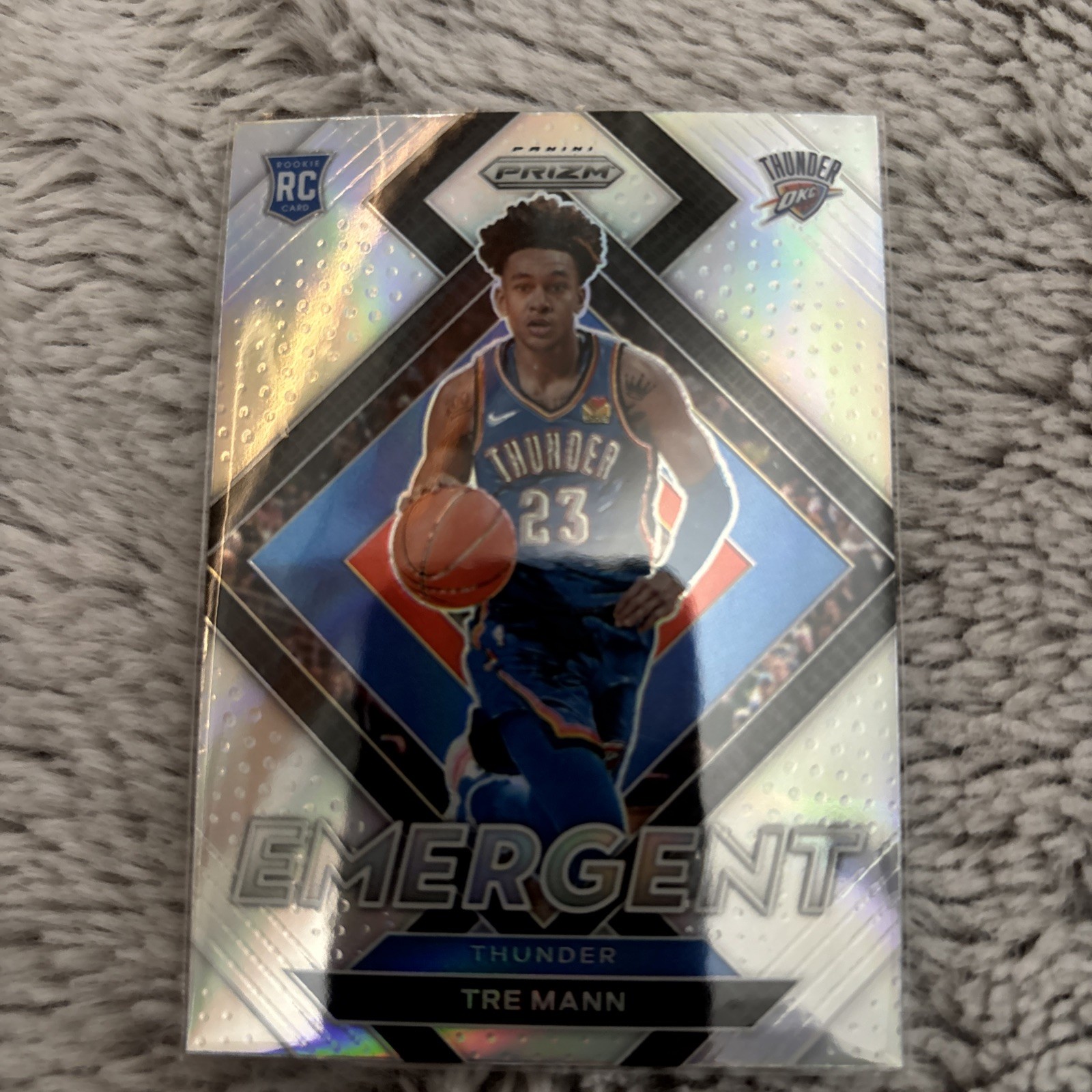 2021-22 Panini Prizm - Emergent Tre Mann #21 Silver Prizm (RC)