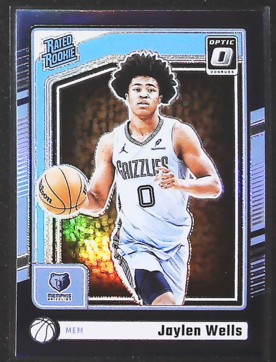 2024-25 Donruss Optic Jaylen Wells Purple #252 Memphis Grizzlies