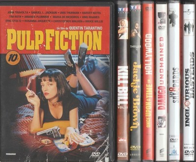 Quentin Tarantino Set De 7 DVDs (E28) Pulp Fiction Django Jackie Brown .. Madcjay