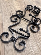Gothic Wrought Iron Wall Hook Rack Coat Keys Towel Vintage Black Metal Gift Idea