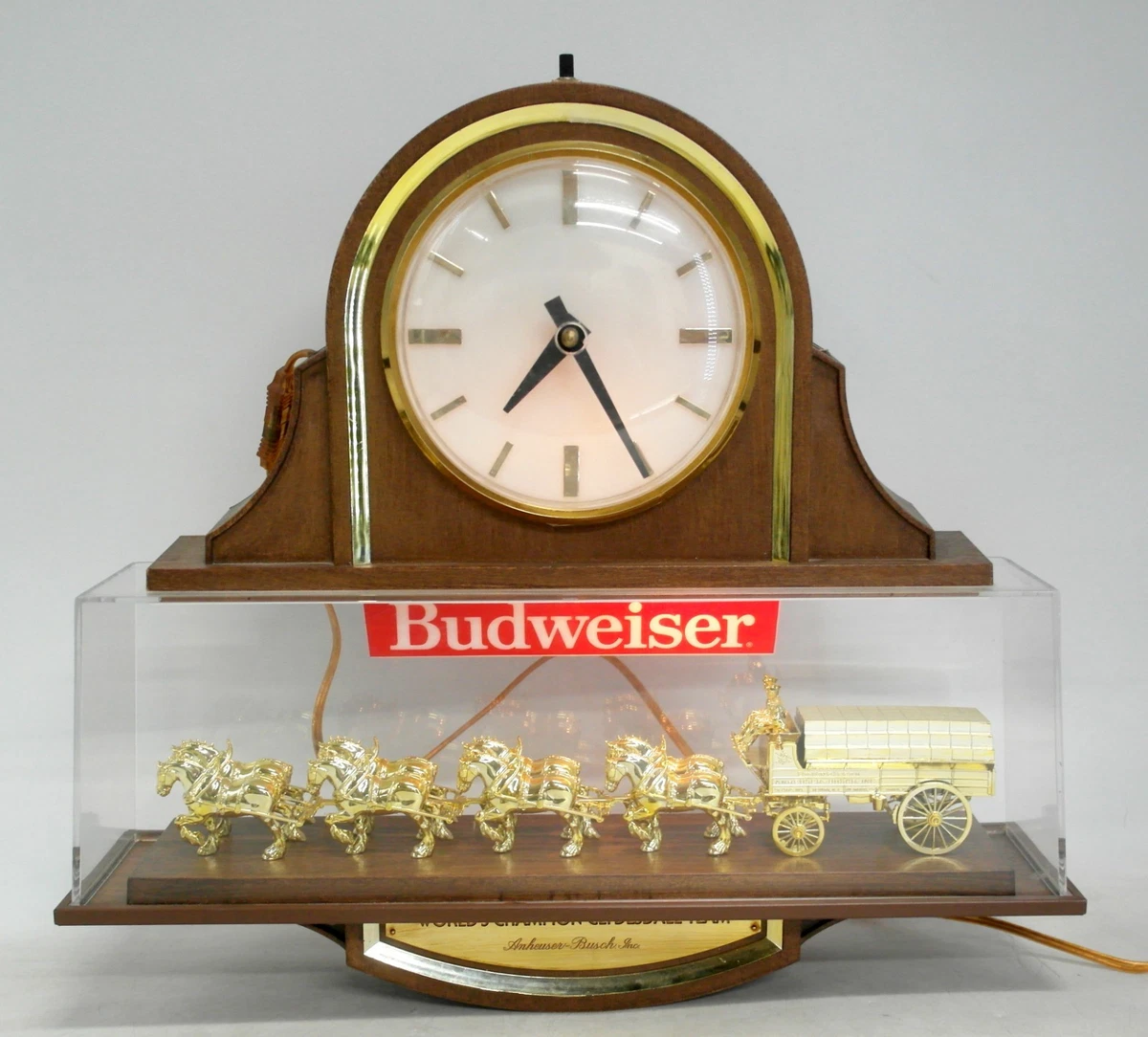 budweiser light clock products for sale | eBay
