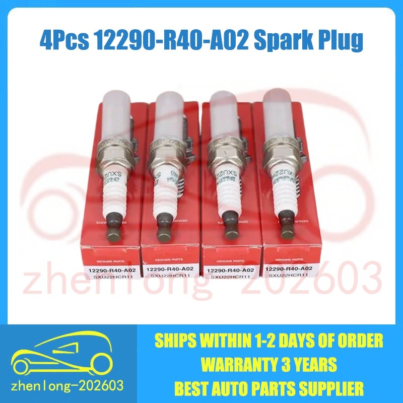 4x Genuine 12290-R40-A02 SXU22HCR11S Iridium Spark Plugs 3461 Fits Honda RL MDX