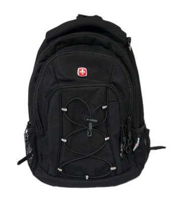 SwissGear 1186 Bungee Backpack Black Laptop Version 17.75 inch Multiple Pockets