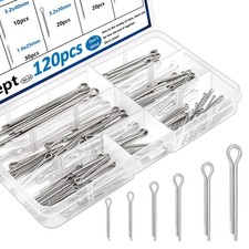 Seept 120Pcs Cotter Pins 304 Stainless Steel Cotter Pins Assortment Kit Tract...
