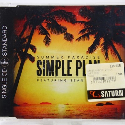 Music Musik MAXI CD Simple Plan Featuring Sean Paul   Summer Paradise Gut