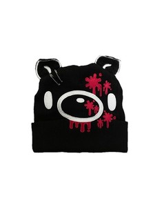 Black Gloomy Bear Goth Emo Punk Festival Fuzzy Cosplay Hat Creepy Bear Tassel Beanie With Moveable Ears | Hot Topic main image 3