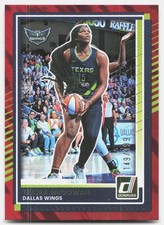 2025 Donruss WNBA #57 Teaira McCowan Red Lava #/399 Dallas Wings