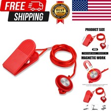 Universal Treadmill Magnetic Lock, Round Safety Key Replacement with Magnetic...