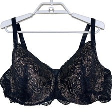 THIRDLOVE 24/7 Lace Balconette Bra Black Nude...