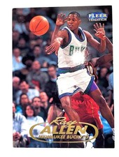 Ray Allen 1998-99 Fleer Tradition Milwaukee Bucks Basketball Card #108 NBA S32