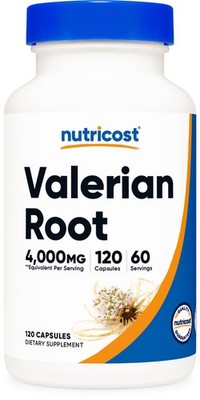 Nutricost Valerian Root Capsules 1000mg, 120 Caps - Gluten Free, Non-GMO
