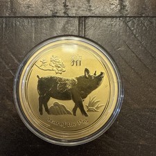 2019 P GOLD AUSTRALIA $100 LUNAR YEAR OF THE PIG 1oz COIN .9999 Gold Coin 5599.00 per troy oz