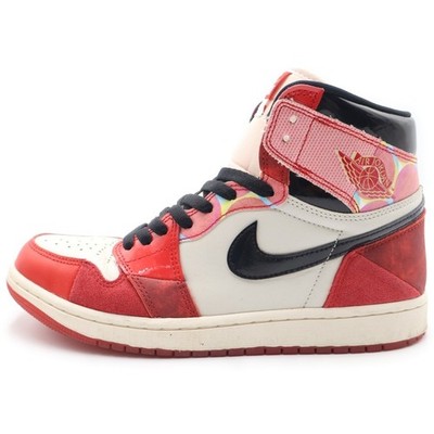 NIKE AIR JORDAN 1 HIGH OG SP NEXT CHAPTER CUT SNEAKERS WHITE RED US9 27cm Used f