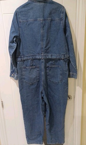 M&S Collection Denim Belted Jumpsuit Size 16 REGULAR - Picture 6 of 12