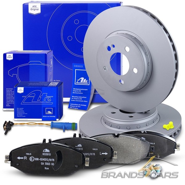 ATE Bremsscheiben +BelÄGe+Kontakt Vorne FÜR Mercedes C-KLASSE W205 E-KLASSE W213-image