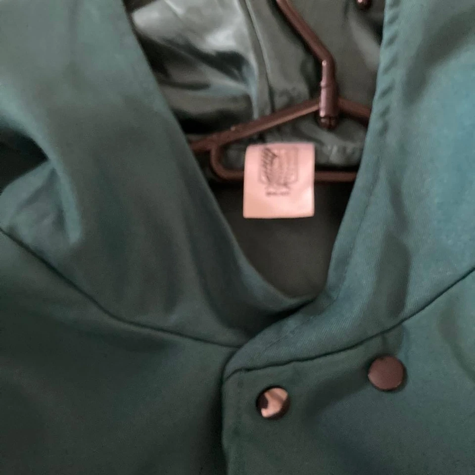 Attack on Titan Eren Jaeger Cosplay Cape Green Hooded Cloak Anime Costume - Image 3 of 4