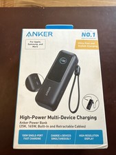 Anker 25000mAh Power Bank Triple 100W USB-C Fast Charge Built-in Cables - SEALED