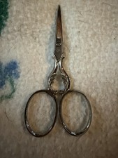 Vintage J.A. Henckels Embroidery Scissors 3-5/8" Scalloped Handles Germany