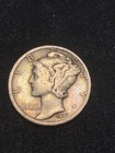 1937-D Silver Mercury Dime, Colorful Album Toning — photo 1