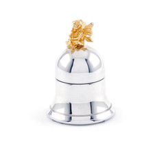 Henry Birks Canada Hallmarked Brass Baby Tooth Fairy Bell Trinket Box Vintage