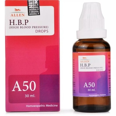 Allen's A50 High Blood Pressure (HBP) Drops (30ml)