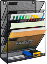 6-Tier Wall File Organizer Hanging File Organizer Cubicle Organizer Wall File Ho