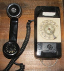1970s AUTOMATIC ELECTRIC NC920191CXX Starlite BLACK Rotary Wall Mount Telephone — photo 2