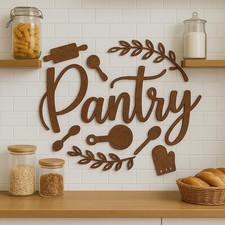 Farmhouse Pantry Sign - Signs Wall Decor, Word