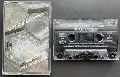 Myrdhin & Pol Huellou - Harp & Bamboo Cassette Tape 1991 Folk Celtic