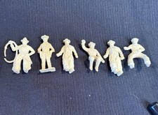 VTG Marx Cowboy Western Playset 1950's-60's Plastic Figures Roy Rogers Lot of 6
