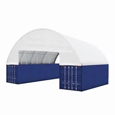 60'x40'x20' Heavy Duty Double Truss Container Storage Shelter Garage Building