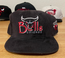 Chicago Bulls Vintage New Era Black Cap Hat Snap Back NEW Authentic 1990s USA