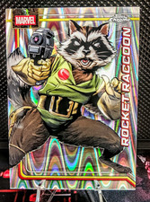 2026 Topps Chrome Marvel Comics Rocket Raccoon #98 Raywave Refractor