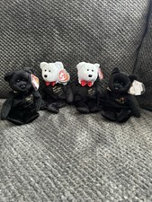 Ty Beanie Babies “Countdown Bear / The End” Bears Ser Of 4