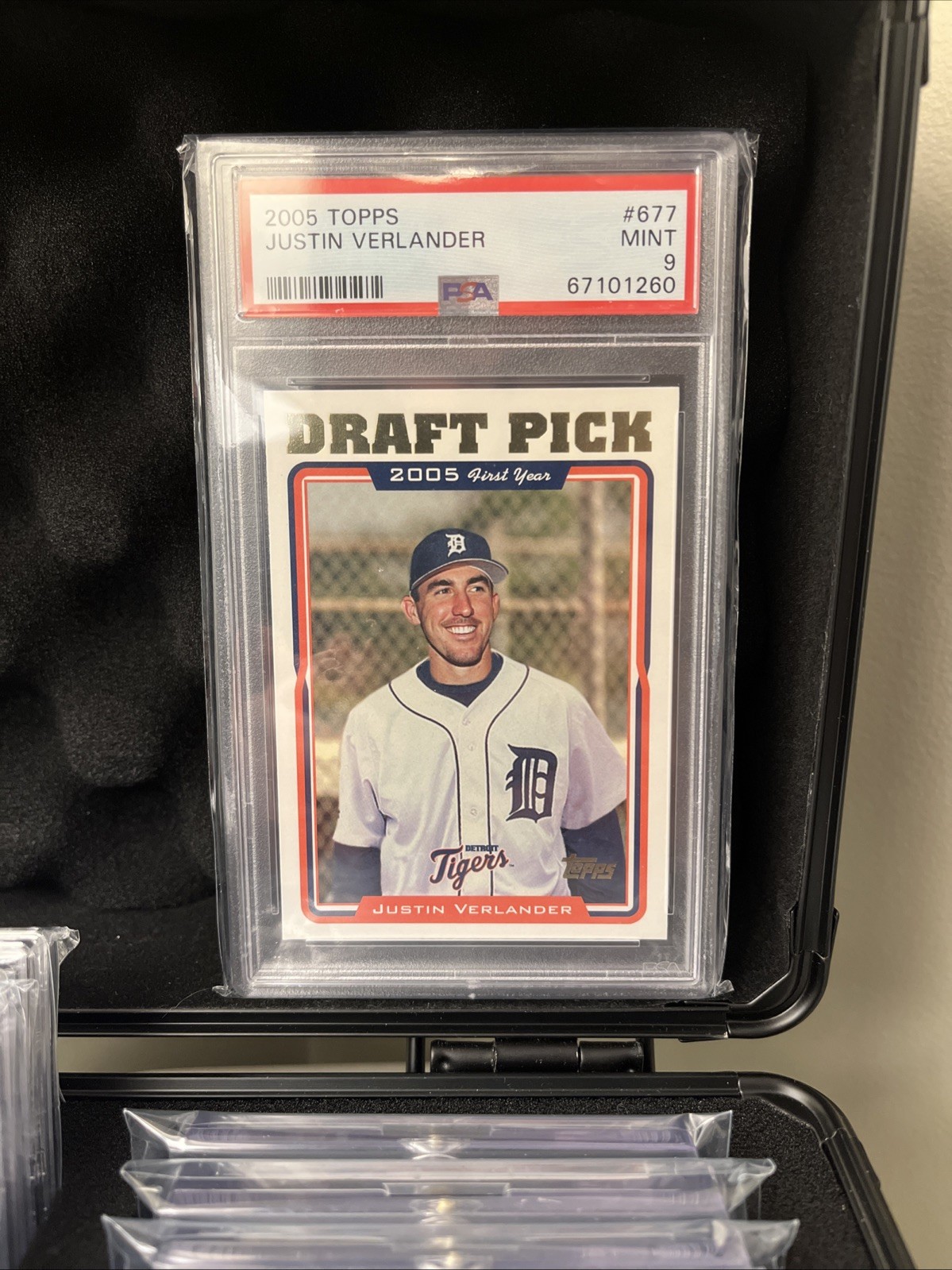 2005 Topps - Justin Verlander Rookie PSA 9 Mint💎 #677