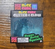 1 Nee Doh Nice Cube Glitter and Glow - BLUE