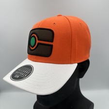 Brand New Pokemon Journeys Ash Ketchum s Orange/Red 2022 Snapback Cap Authentic