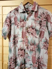 vintage Hawaiian Rayon SHIRT 40  s 50s 60s Aloha Shirt rockabilly CALIFORNIA
