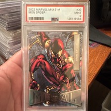 Marvel Metal Universe Spider-Man Iron Spider #37 PSA 9 Base Set 2021