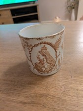 1897 Queen Victoria Diamond Jubilee Commemorative Pictorial Mug - made in HANLEY