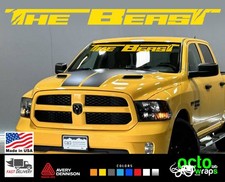 The Beast Fit Dodge Ram 1500 Hemi Accessories Windshield Decal Sticker Trx Tire
