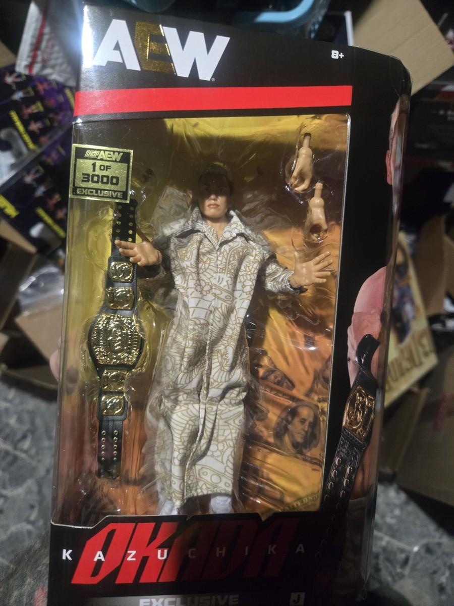 AEW Kazuchika Okada フィギュア ３０００個　限定版 AEW Kazuchika Okada Unrivaled Shop Exclusive 1/3000 Jazwares