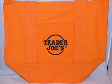 Trader Joe's - Mini Canvas Tote Bag - Orange - Halloween 2025 - Limited Edition
