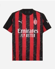 Maglia calcio PUMA AC Milan nera rossa con licenza ufficiale